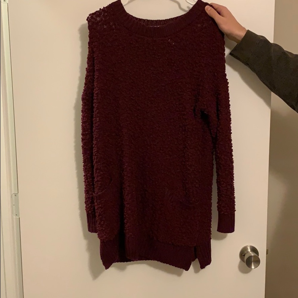Burgundy sweater/tunic